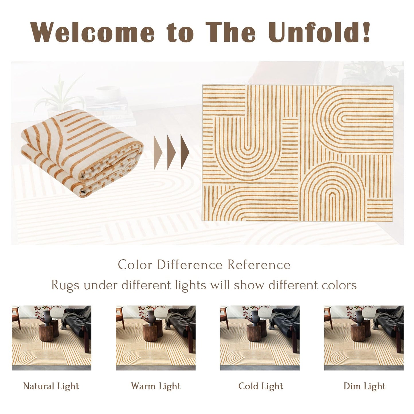LUXRUG 6x9 OEKO-TEX Certified Modern Abstract Washable Rug