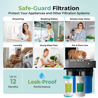 Compact Whole-House PFAS & Lead Water Filter, 2-Stage – iSpring WGB21B-PFKS