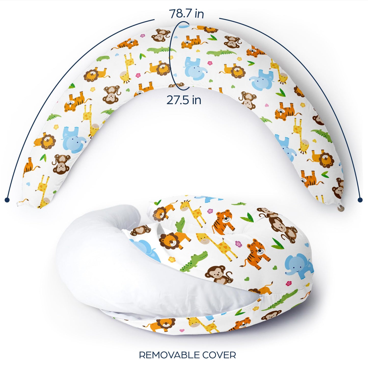 Niimo XXL 100% Cotton Pregnancy & Breastfeeding Support Pillow