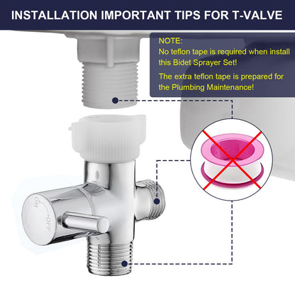 Pugrwei 304 Stainless Steel Handheld Cloth Diaper & Bidet Sprayer Set