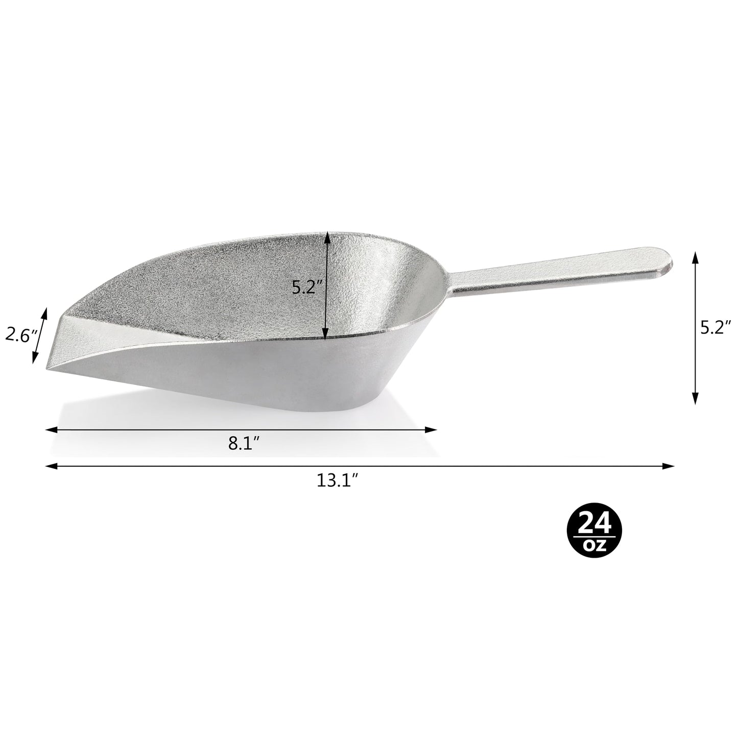 New Star Foodservice Cast Aluminum Scoop: 16-Ounce Utility Scoop