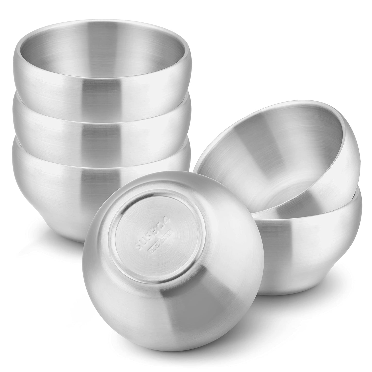 HaWare Stainless Steel Bowls: 18/8 Double-Walled Purity