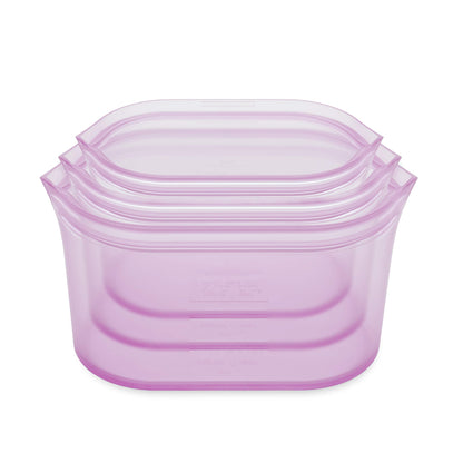 Zip Top 100% Silicone Reusable Food Storage Set (8‑Piece, Teal) | TRUE Shift Zero‑Plastic Meal Prep Set