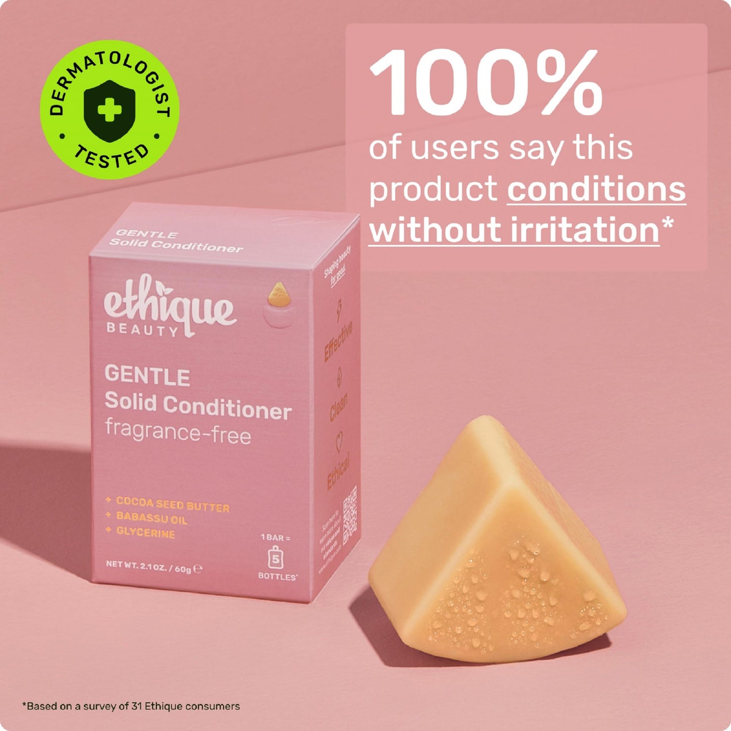 Ethique "Curliosity" Shea Butter Conditioner Bar: Plastic-Free