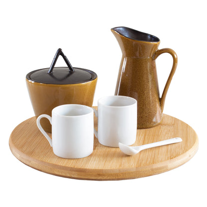 TB Home Acacia Wood Lazy Susan Kitchen Turntable Organizer