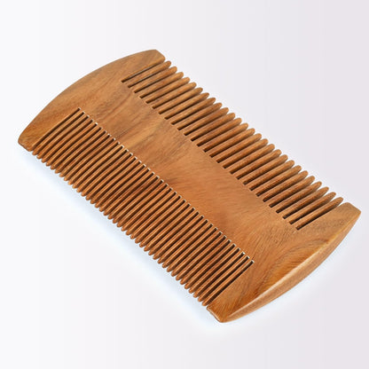 Handmade Green Sandalwood Wooden Comb, Anti-Static & Vegan – Onedor
