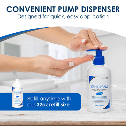 Fragrance-Free, Sulfate-Free Gentle Liquid Cleanser for Face & Body – Vanicream