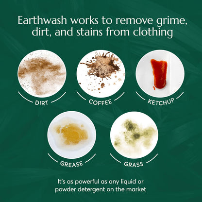 Earthwash Plastic-Free Hypoallergenic Laundry Detergent Sheets