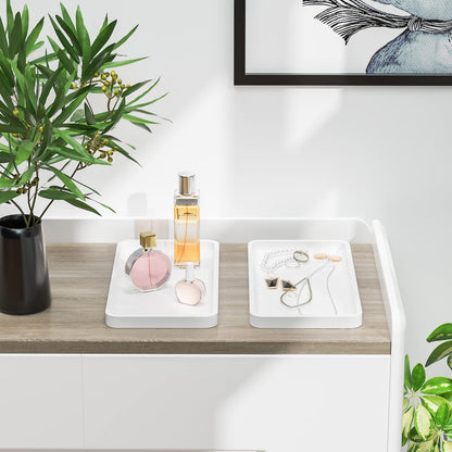 Sustainable Bamboo Bathroom Vanity Tray: Sleek Countertop Organizer
