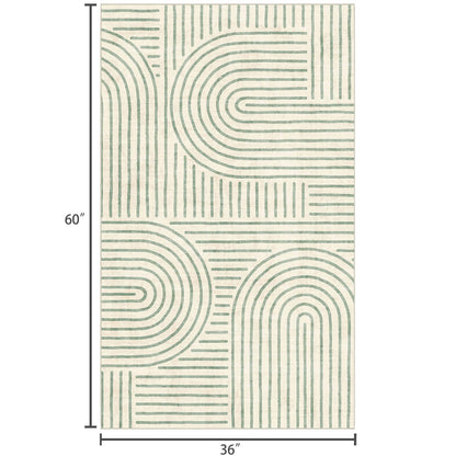 LUXRUG 6x9 OEKO-TEX Certified Modern Abstract Washable Rug