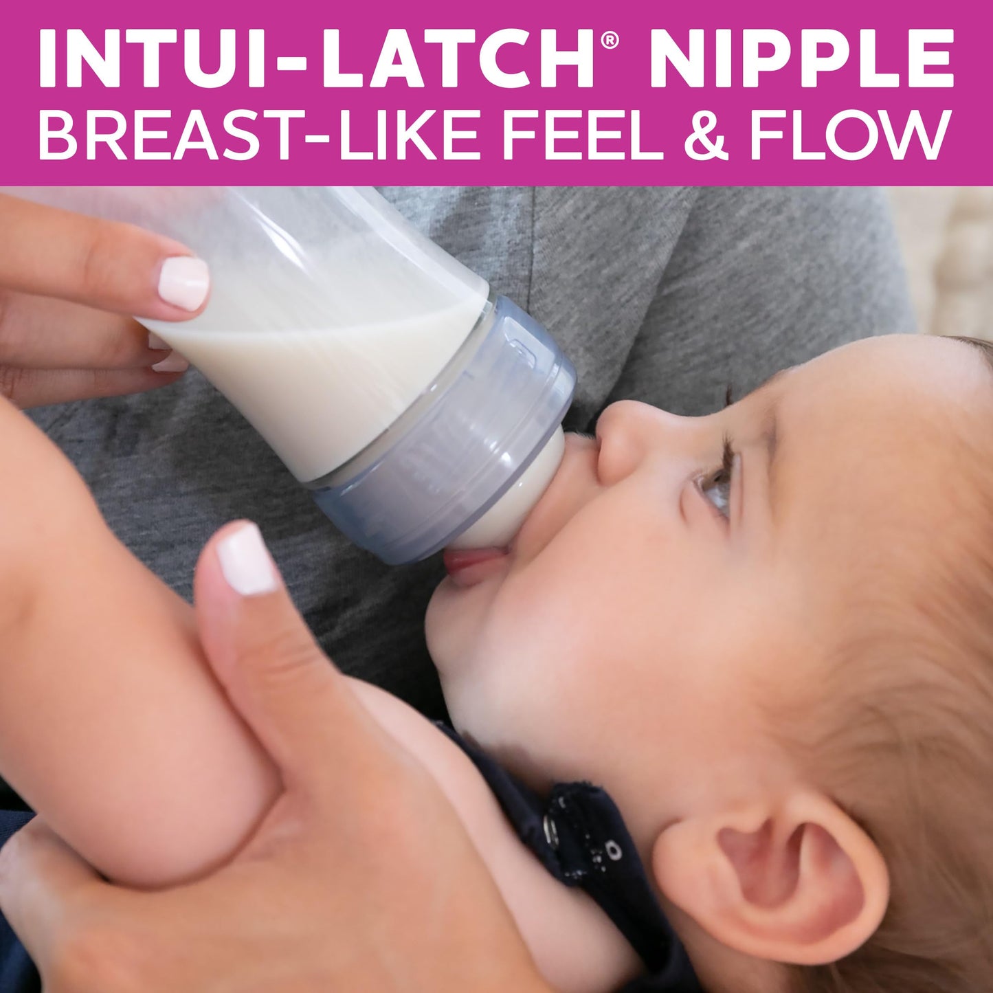 Chicco Duo 5oz Hybrid Baby Bottle with Invinci-Glass Interior (2-Pack)