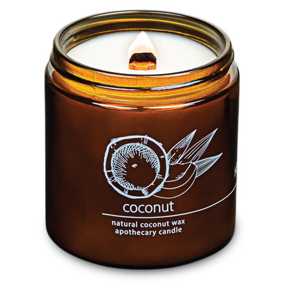 Non-Toxic Coconut Wax Candle: Signature Crackling Wood Wick, Phthalate-Free, 60-Hour Clean Burn