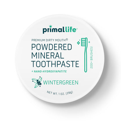Primal Life Organics Dirty Mouth Toothpowder: Sweet Bubblegum 0.25 oz
