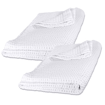 Gilden Tree Bathroom Mat: 100% Absorbent Cotton Waffle Weave