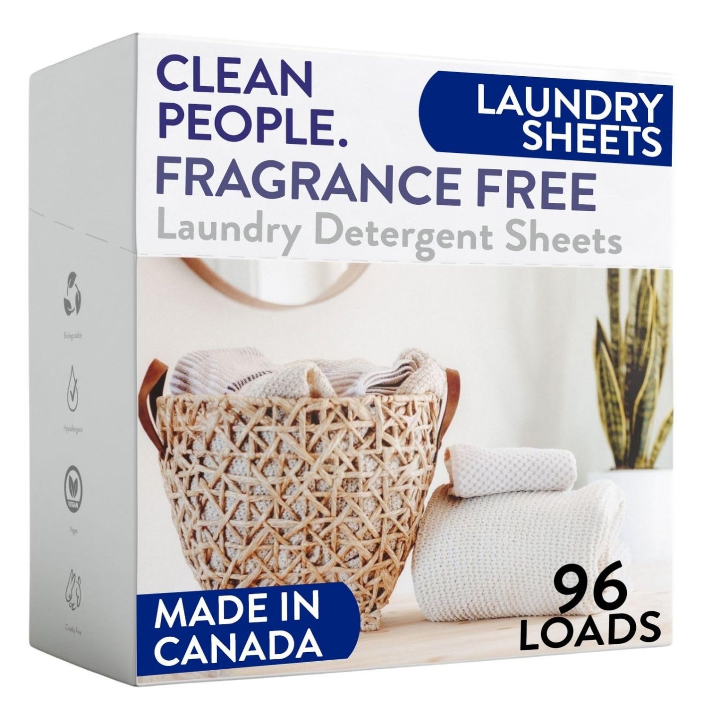 Toxin-Blocking Sleep & Laundry: Non-Toxic Clean People Ultra-Concentrated Detergent Sheets