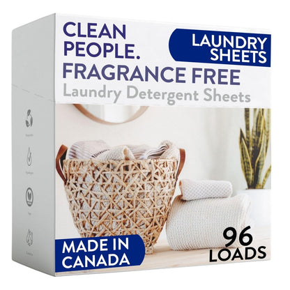 Toxin-Blocking Sleep & Laundry: Non-Toxic Clean People Ultra-Concentrated Detergent Sheets