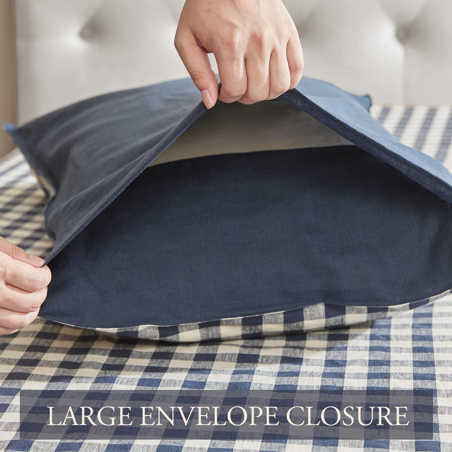 DAPU 100% Pure French Linen Sheets: Natural Normandy Flax Set