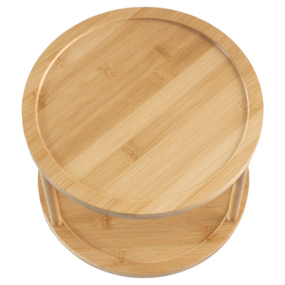 TB Home Acacia Wood Lazy Susan Kitchen Turntable Organizer