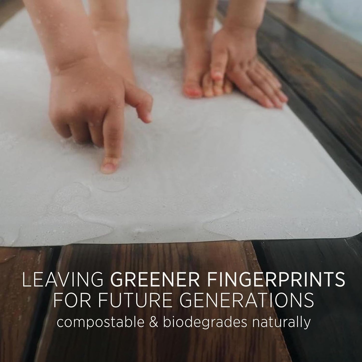 HEVEA Natural Rubber Wave Bath Mat: Plastic-Free & Biodegradable