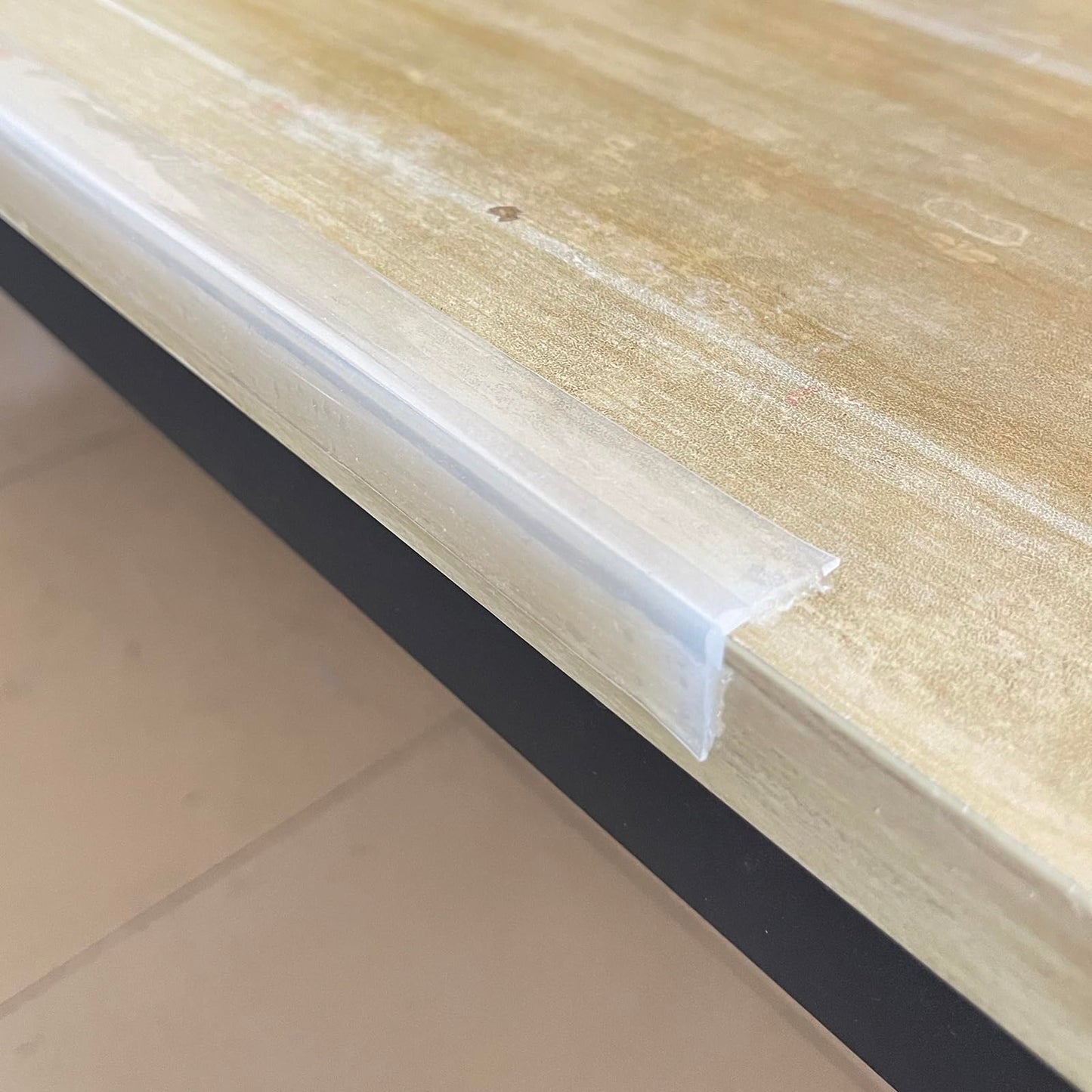 Angloria 100% Silicone Edge Protector: Clear Soft Table Guard