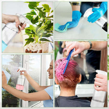 ZENOWICK 16 oz Glass Spray Bottles: 3-Pack with Protective Silicone Sleeves