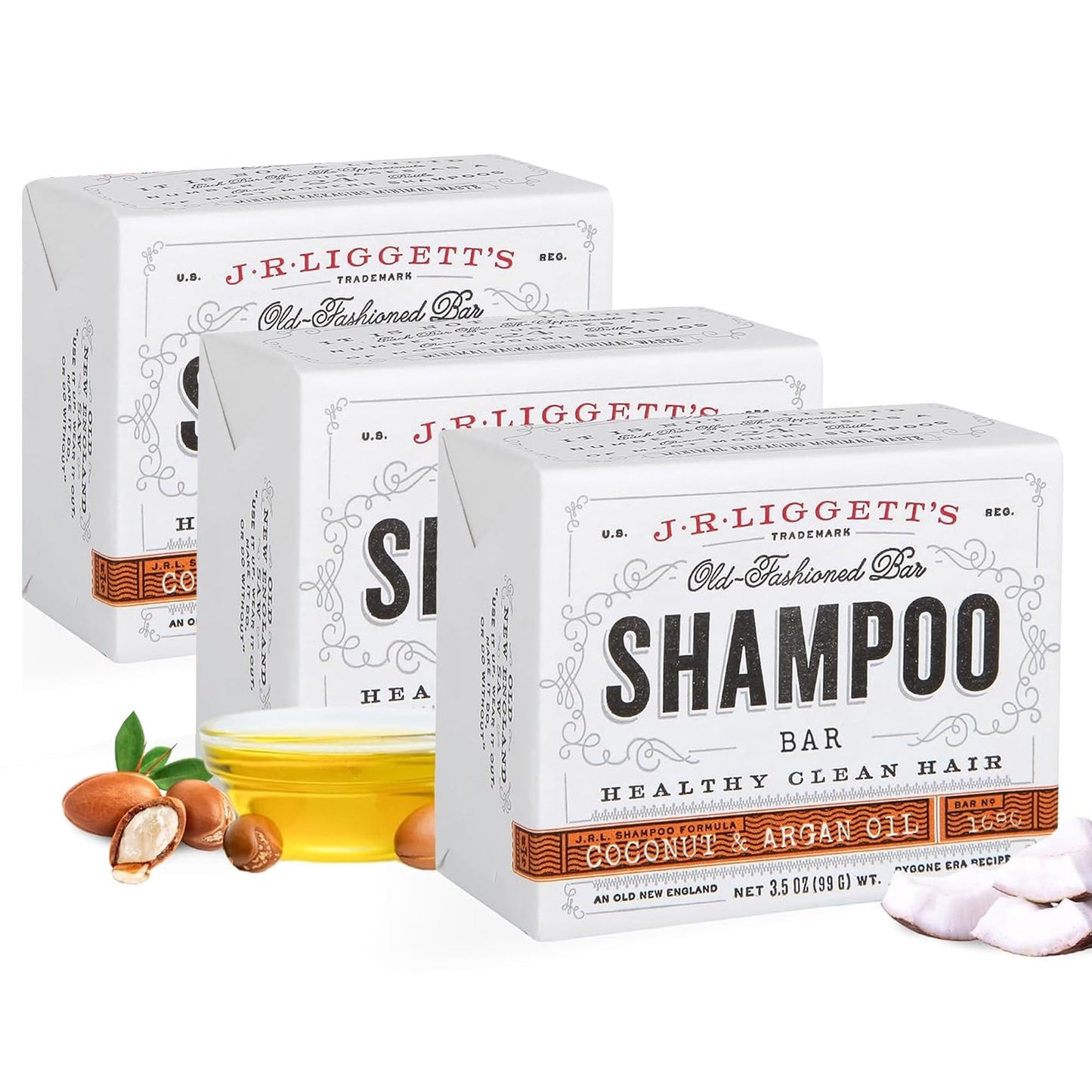 J·R·LIGGETT'S All-Natural Shampoo Bar: Tea Tree, Jojoba & Peppermint