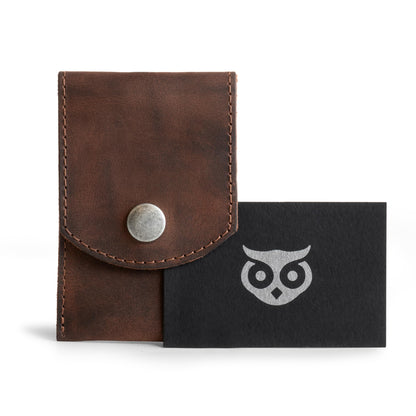 Hide & Drink Full-Grain Leather Double Nail Clipper Case: Handmade