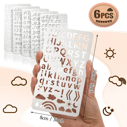 Stop Using Plastic: Metal Stencil Templates Made of Reusable Stainless Steel for Crafts