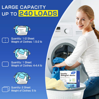 Soulink Laundry Sheets: Plant-Based Unscented 240 Loads