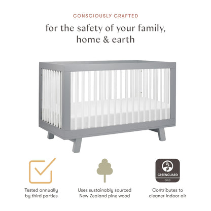 Babyletto Hudson 3-in-1 Crib: GREENGUARD Gold Purity