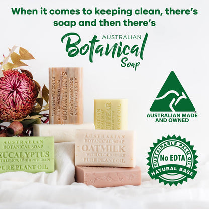 Australian Botanical Goat Milk Soap: Triple Milled with Organic Shea Butter