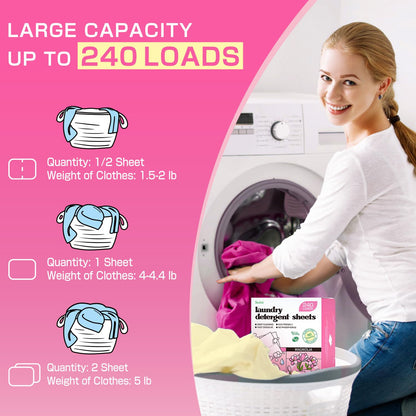 Soulink Laundry Sheets: Plant-Based Unscented 240 Loads