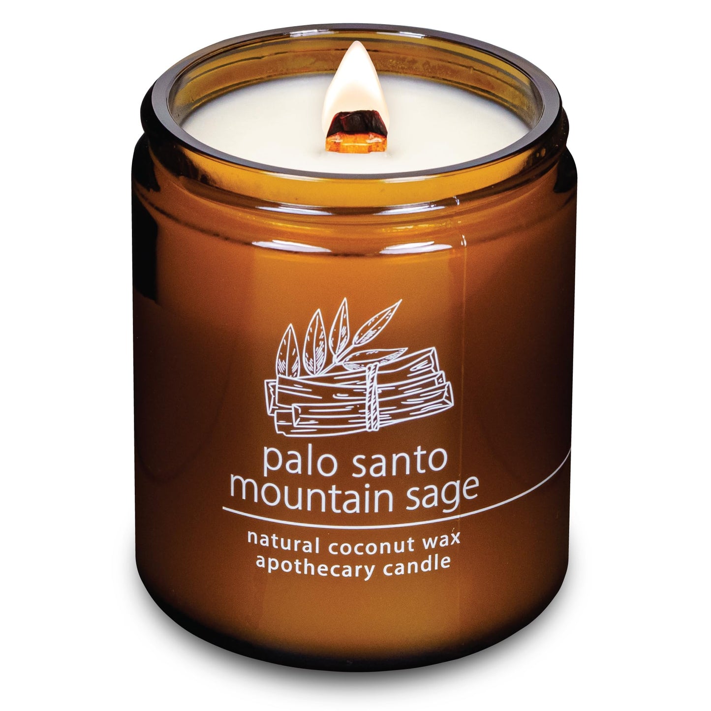 Non-Toxic Coconut Wax Candle: Signature Crackling Wood Wick, Phthalate-Free, 60-Hour Clean Burn