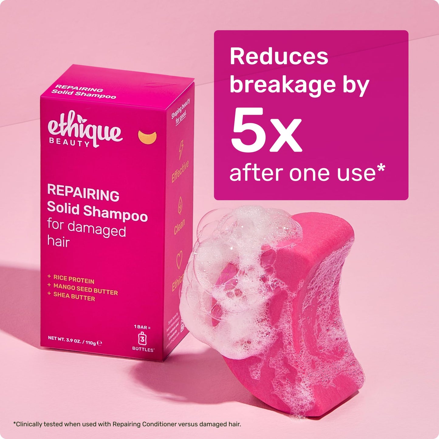 Ethique "Professor Curl" Shea Butter Shampoo Bar: Plastic-Free