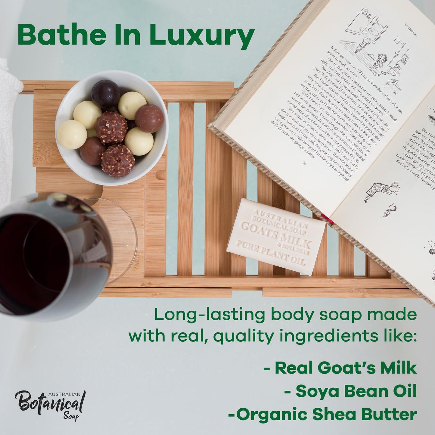 Australian Botanical Goat Milk Soap: Triple Milled with Organic Shea Butter