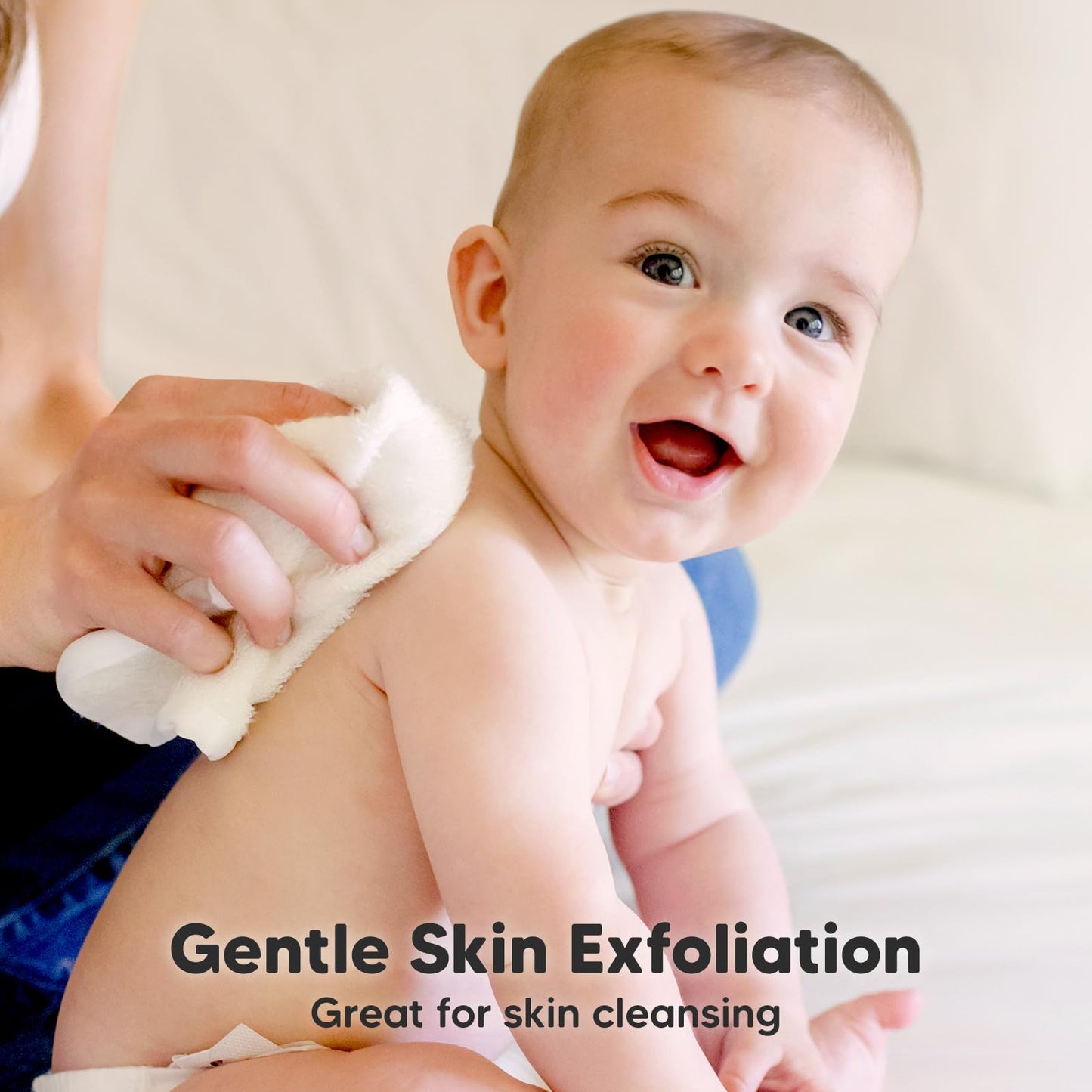 KeaBabies Bamboo Washcloths: 500GSM Ultra-Soft 6-Pack