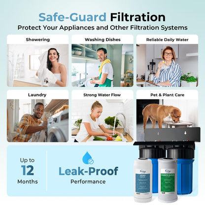 Compact Whole-House PFAS & Lead Water Filter, 2-Stage – iSpring WGB21B-PFKS