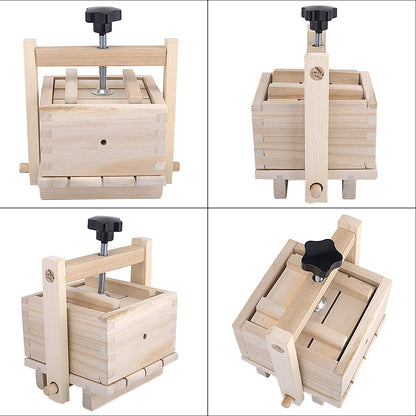 Inkesky Wooden Tofu & Cheese Maker | TRUE Shift Toxin‑Free Press Kit
