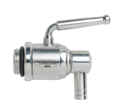 Sansone Stainless Steel Dispenser | TRUE Shift Italian 18/10 Spigot Jar (2.6 Gal)