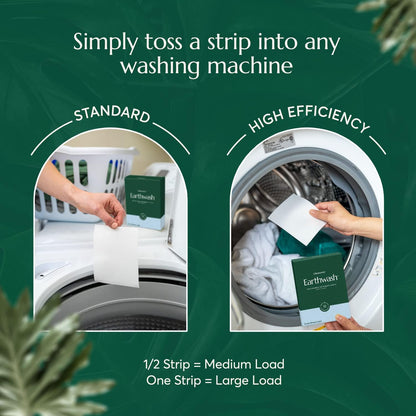 Earthwash Plastic-Free Hypoallergenic Laundry Detergent Sheets