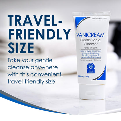 Fragrance-Free, Sulfate-Free Gentle Facial Cleanser – Vanicream