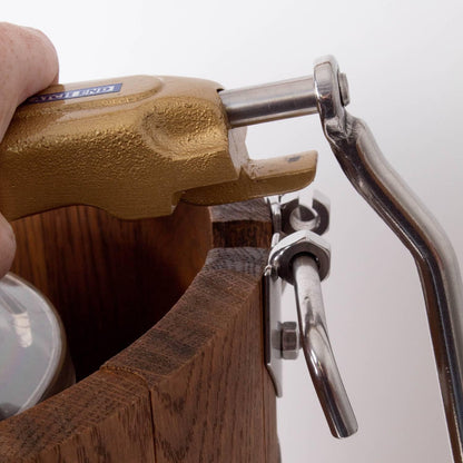 Lehman’s Amish Ice Cream Maker | TRUE Shift Hand‑Crank Freezer (Stainless Steel & Oak)