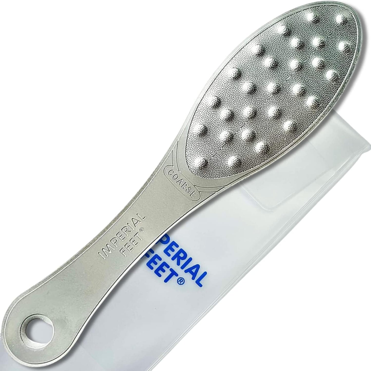 Imperial Feet Double-Sided Stainless Steel Foot Scraper: Professional Grade