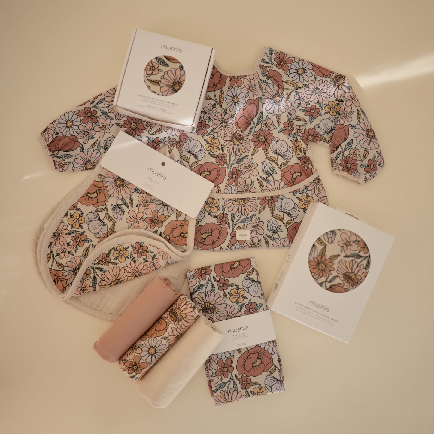 Mushie Organic Cotton Changing Pad Liners: Calming Muslin Comfort