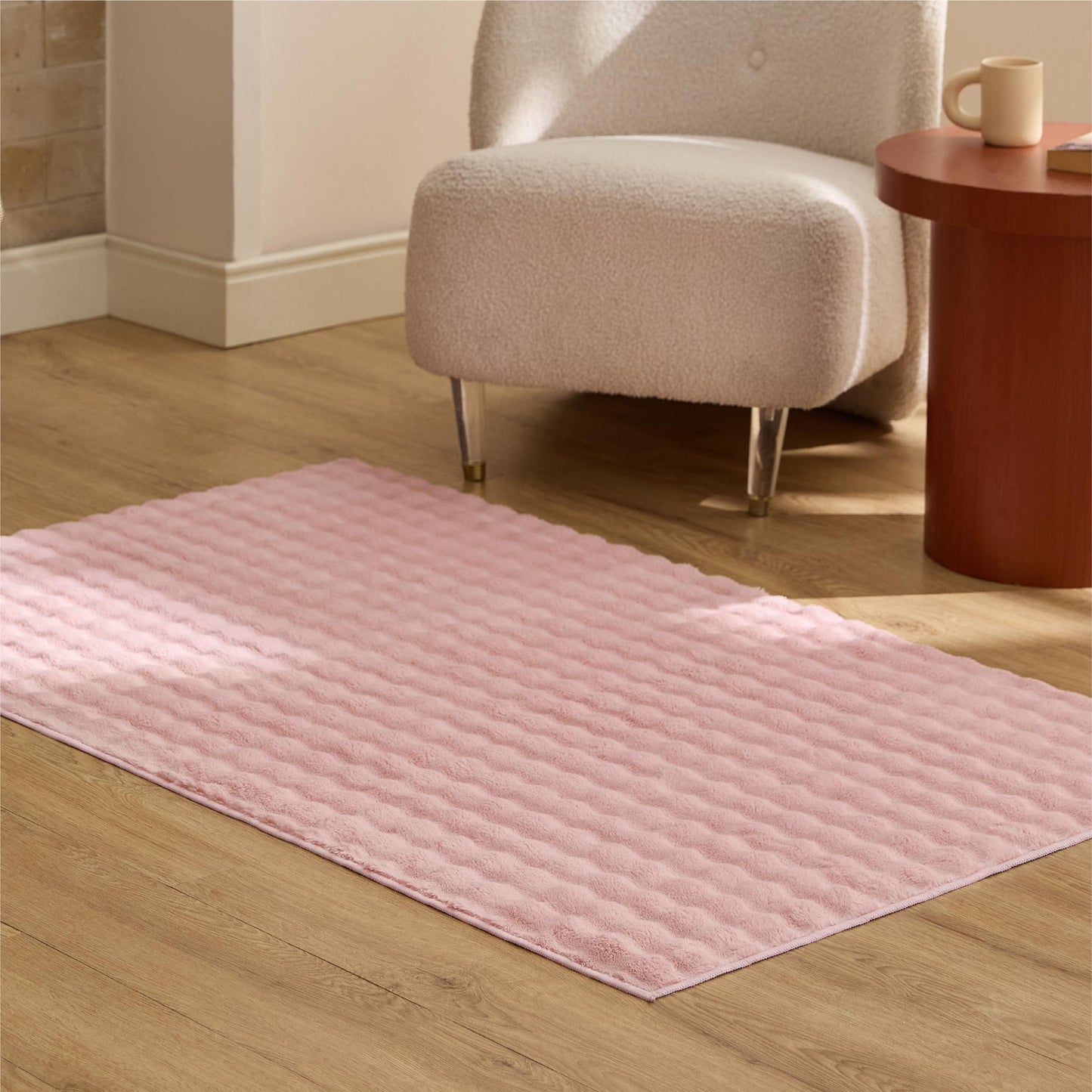 Bedsure OEKO-TEX Certified Machine Washable Faux Wool Area Rug