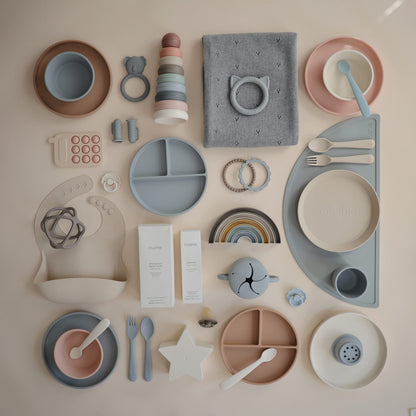 mushie 100% Food-Grade Silicone Divided Suction Plate