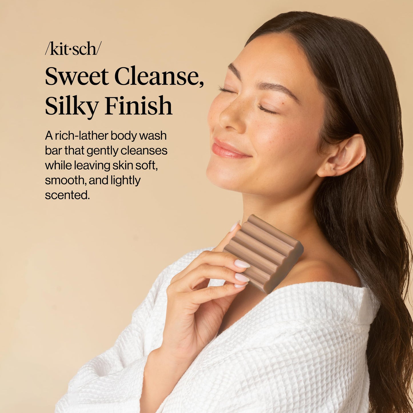 Plastic-Free Sugar Body Scrub Bar, Vegan & Leaping Bunny – Kitsch