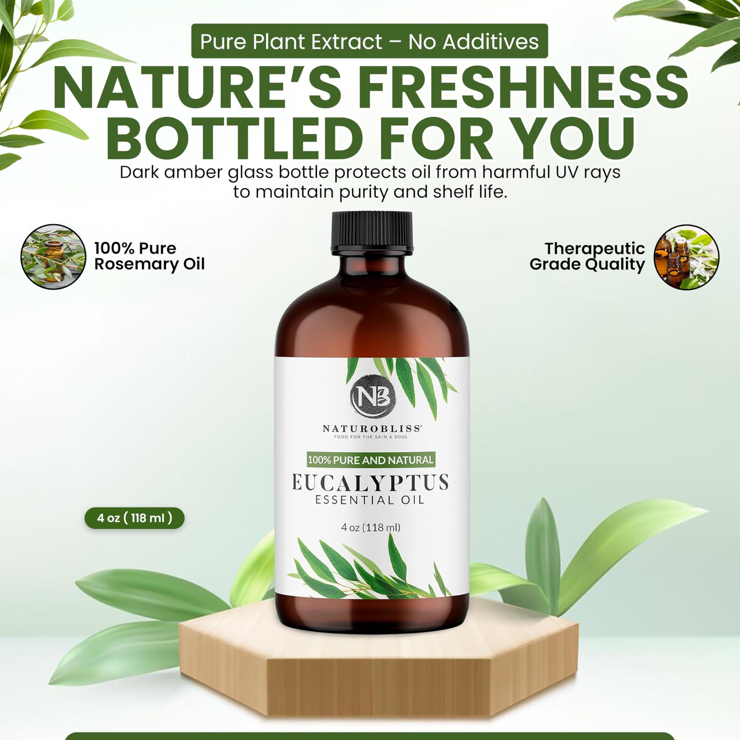 NaturoBliss 100% Pure Lemon Essential Oil: 4oz Value Size