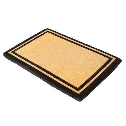 Fab Habitat Minimalist Natural Coir & Rubber Non-Slip Doormat
