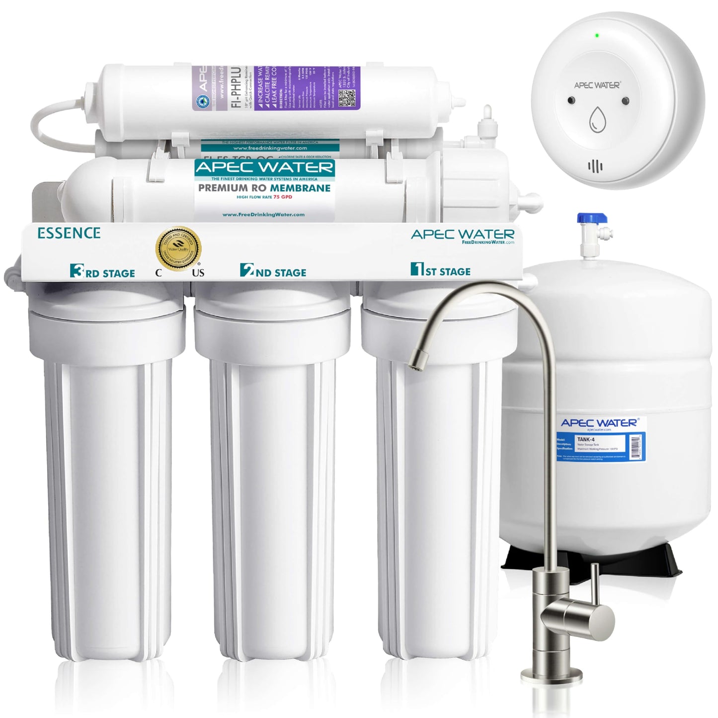 APEC ROES-PH75: The WQA Certified 6-Stage System for Alkaline Mineral pH+ Drinking Water